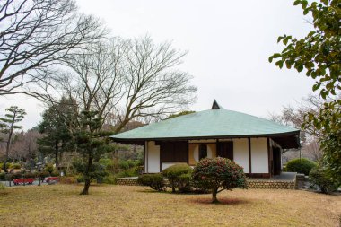 Grounds of Nagoya Castle Park in Nagoya, Japan, built by shogun Tokugawa Ieyasu 1610-1619 clipart