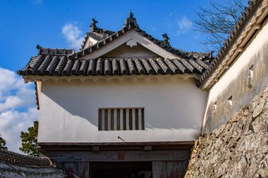 Beautiful Himeji Castle in Himeji city in Hyogo Prefecture in the Kansai region of Japan during Autumn season clipart