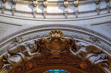 Interior details in Berlin Cathedral Berliner Dom located on Museum Island in the Mitte historical neighbourhood of Berlin, Germany on 2 January 2025 clipart