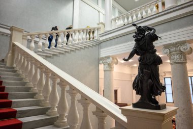 Alte Nationalgalerie, Eski Ulusal Galeri, Berlin 'deki Müze Adası' ndaki sanat galerisi, Almanya 'nın başkenti 2 Ocak 2025
