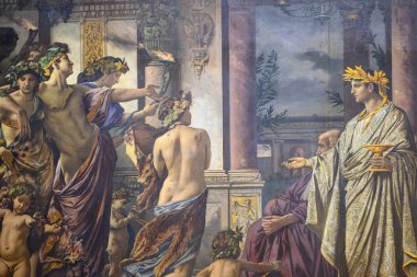 Tablolar Alte Nationalgalerie, Eski Ulusal Galeri 'de, Almanya' nın başkenti Berlin 'deki Müze Adası' nda 2 Ocak 2025 'te sergilendi.
