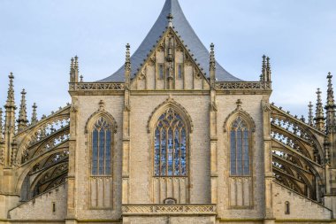 Roman Catholic Church of Saint Barbara in Kutna Hora town in the Central Bohemian Region of the Czech Republic on 26 January 2025 clipart