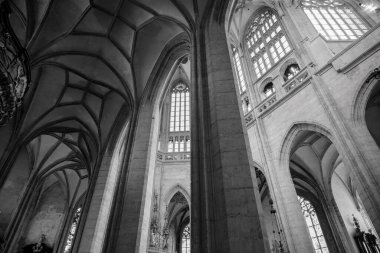 Interior of the Roman Catholic Church of Saint Barbara in Kutna Hora town in the Central Bohemian Region of the Czech Republic on 26 January 2025 clipart