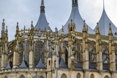 Roman Catholic Church of Saint Barbara in Kutna Hora town in the Central Bohemian Region of the Czech Republic on 26 January 2025 clipart