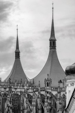 Roman Catholic Church of Saint Barbara in Kutna Hora town in the Central Bohemian Region of the Czech Republic on 26 January 2025 clipart