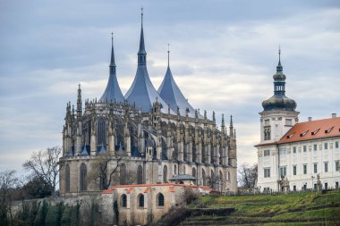 Jesuit College and Roman Catholic Church of Saint Barbara in Kutna Hora town in the Central Bohemian Region of the Czech Republic on 26 January 2025 clipart