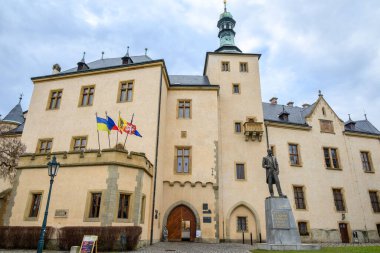 Italian Court palace, former seat of the central mint of Bohemia, royal residence and town hall in Kutna Hora, Czech Republic on 25 January 2025 clipart