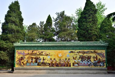 Temple of the Sun (Ritan Park) in Spring, in Chaoyang District in Beijing, China on 22 April 2024 clipart