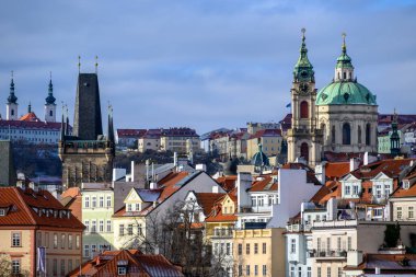 Mala Strana, Çek Cumhuriyeti Prag 'ın büyüleyici tarihi bölgesi 13 Ocak 2025