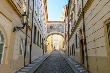 Mala Strana, Çek Cumhuriyeti Prag 'ın büyüleyici tarihi bölgesi 4 Şubat 2025