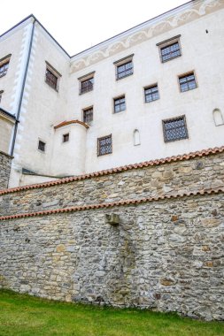 Çek Cumhuriyeti 'nin Telc kentindeki tarihi eski Telc kasabasındaki Telc kalesi, Unesco Dünya Mirası Bölgesi