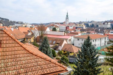 Old Jewish Quarter in Trebic, UNESCO World Heritage Site in Trebic, Czech Republic on 8 February 2025 clipart