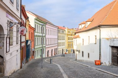Çek Cumhuriyeti 'nin Moravya bölgesindeki Vysocina bölgesindeki Trebiç kenti 8 Şubat 2025