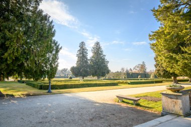 Lednice Şato Kompleksi, UNESCO Dünya Mirasları Bölgesi Lednice, Çek Cumhuriyeti 'nin Güney Moravya bölgesinde 9 Şubat 2025