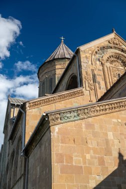 Svetitskhoveli Orthodox Christian cathedral and UNESCO World Heritage site in Mtskheta, Georgia, on 19 October 2024 clipart