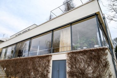 Villa Tugendhat, example of modernist architecture and UNESCO World Heritage Site in Brno, Czech Republic on 9 February 2025 clipart