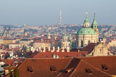 Çek Cumhuriyeti 'nin başkenti Prag' ın 7 Mart 2025 tarihli şehir manzarası
