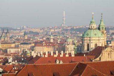 Çek Cumhuriyeti 'nin başkenti Prag' ın 7 Mart 2025 tarihli şehir manzarası