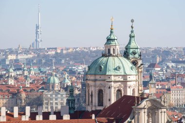 Çek Cumhuriyeti 'nin başkenti Prag' ın 5 Mart 2025 tarihli şehir manzarası