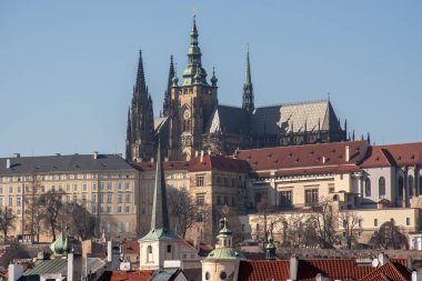 Çek Cumhuriyeti 'nin başkenti Prag' ın 5 Mart 2025 tarihli şehir manzarası