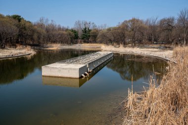 Seul Ormanı, Seongdong Bölgesi 'nde 16 Mart 2024' te Güney Kore 'nin başkenti Seongdong' da büyük bir halk parkı.