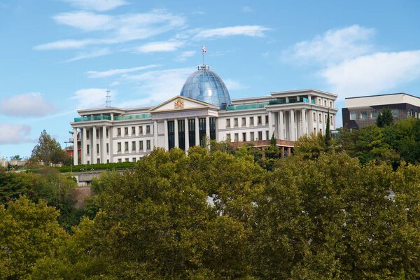 Ceremonial Palace of Georgia, Avlabari Presidential Residence and palace for state ceremonies in Tbilisi, Georgia on 21 October 2024