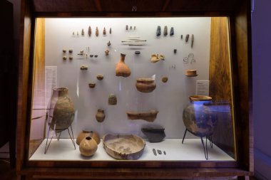 Gürcistan 'ın başkenti Tiflis' teki Gürcistan Ulusal Müzesi 'nde 13 Nisan 2025' te antik eser sergisi