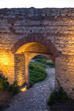 Sırbistan 'ın başkenti Belgrad' daki Kalemegdan parkındaki Tarihi Belgrad Kalesi 'nin kalıntıları 5 Mayıs 2025