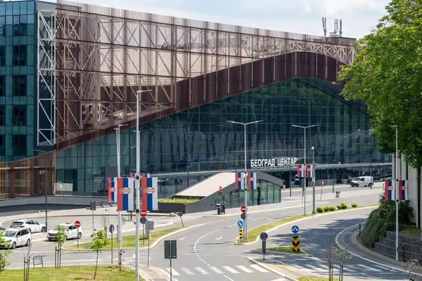 Belgrad Merkez Tren İstasyonu, halk arasında Prokop olarak bilinen Sırbistan 'ın başkenti Belgrad' daki yeni merkez tren istasyonu, 11 Mayıs 2025 'te