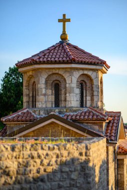 Belgrad 'daki Saint Petka Kilisesi Sırbistan' ın başkenti Belgrad 'daki Kalemegdan parkındaki Kale