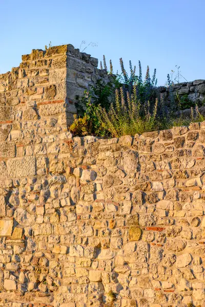 Belgrad 'ın başkenti Belgrad' daki Kalemegdan parkında Tarihi Belgrad Kalesi 'nin kalıntıları