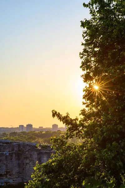 Belgrad 'ın başkenti Belgrad' daki Kalemegdan parkında Tarihi Belgrad Kalesi 'nin kalıntıları