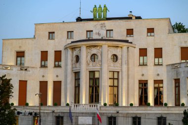 Sırbistan 'ın başkenti Belgrad' daki Fransa Büyükelçiliği 14 Mayıs 2025 'te inşa edildi.