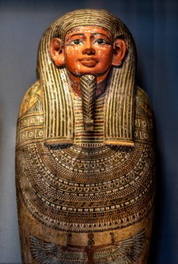 5 Mayıs 2023 'te Avusturya' nın Viyana kentindeki Maria Theresien Platz Meydanı 'ndaki Kunsthistorisches Müzesi Wien - Güzel Sanatlar Müzesi Mısır ve Yakın Doğu Koleksiyonu' nda sergiler