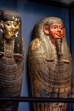 5 Mayıs 2023 'te Avusturya' nın Viyana kentindeki Maria Theresien Platz Meydanı 'ndaki Kunsthistorisches Müzesi Wien - Güzel Sanatlar Müzesi Mısır ve Yakın Doğu Koleksiyonu' nda sergiler