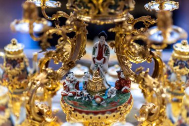 Kunsthistorisches Müzesi Wien 'de sergilenen eserler - Güzel Sanatlar Müzesi, Maria Theresien Platz Meydanı' ndaki heykeller, tablolar ve Habsburg sanat koleksiyonları 5 Mayıs 2023 'te Avusturya' nın Viyana şehrinde sergilendi.