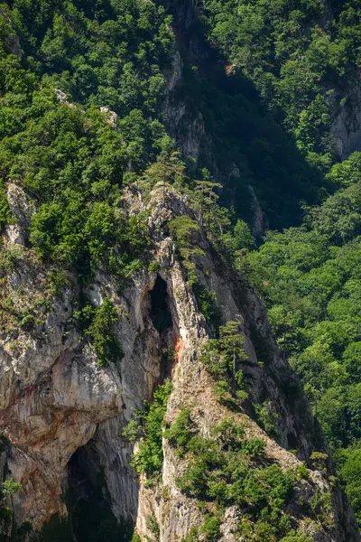 Doğu Sırbistan 'ın Bor kenti yakınlarındaki en derin ve en uzun kanyonu olan Lazar Kanyonu' nun (Lazarev kanjon) manzarası