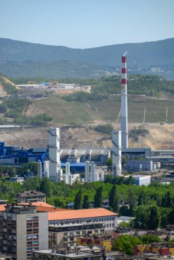 Bakır madeni ve Avrupa 'nın Avrupa' nın en büyük bakır madenlerinden biri olan Zijin Bor Copper eritme kompleksi, 31 Mayıs 2025 'te Sırbistan' ın Bor kentindeki Zijin Madencilik Grubu 'na ait.