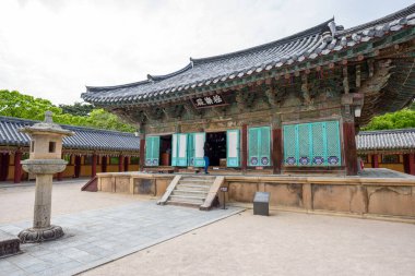 Bulguksa Budist Tapınağı, Gyeongju, Güney Kore 'deki UNESCO Dünya Mirası Bölgesi 28 Nisan 2022