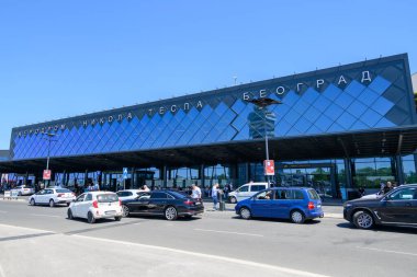 Sırbistan 'ın başkenti Belgrad' daki Nikola Tesla Havaalanı 'nın ana terminali 2 Temmuz 2025