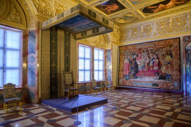 Münih Konağı, Bavyera 'nın Wittelsbach hükümdarlarının eski kraliyet sarayı, bugün büyük sanat koleksiyonuna sahip binalar, salonlar ve avlular kompleksi, 13 Temmuz 2025' de Almanya 'nın Münih kentinde