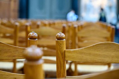 22 Temmuz 2025 'te Hollanda' nın Haarlem kentindeki Grote Markt meydanında yer alan Reformist Protestan Kilisesi, Saint Bavo Grote Kerk Kilisesi 'nin iç detayları