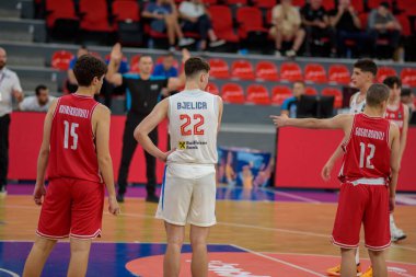 Basketbol maçı Gürcistan - Sırbistan, 9 Ağustos 2025 tarihinde Gürcistan 'ın başkenti Tiflis' teki Olimpik Saray 'da düzenlenen Avrupa Adaylar Şampiyonası FIBA U16 EuroBasket 2025' te düzenlendi.