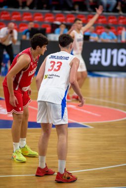 Basketbol maçı Gürcistan - Sırbistan, 9 Ağustos 2025 tarihinde Gürcistan 'ın başkenti Tiflis' teki Olimpik Saray 'da düzenlenen Avrupa Adaylar Şampiyonası FIBA U16 EuroBasket 2025' te düzenlendi.