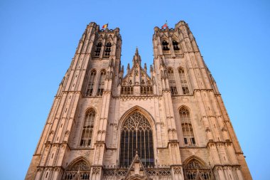 15 Temmuz 2025 'te Brüksel, Belçika' daki St. Michael ve St. Gudula Katolik Katedrali