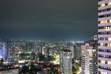 Batumi, Gürcistan - 5 Ağustos 2025: Gürcistan 'ın ikinci büyük kenti, Adjara Özerk Cumhuriyeti ve popüler Karadeniz turizm beldesi