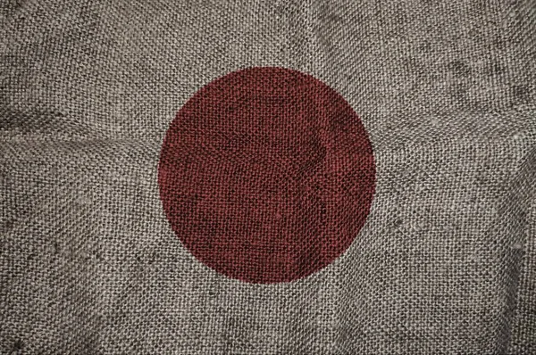 Silk texture flag of Japan