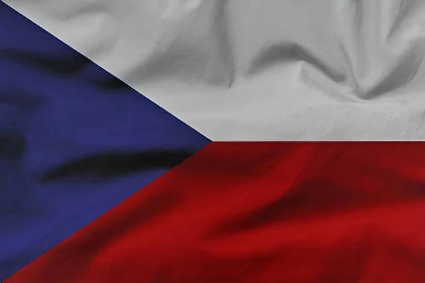 Cseh Köztársaság Nemzeti Lobogója — Stock Fotó