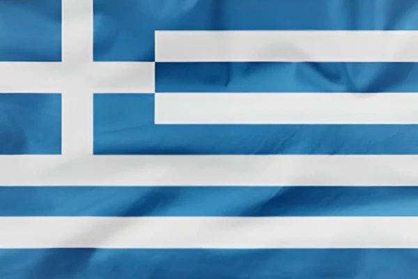 Государственный Флаг Греции — стоковое фото