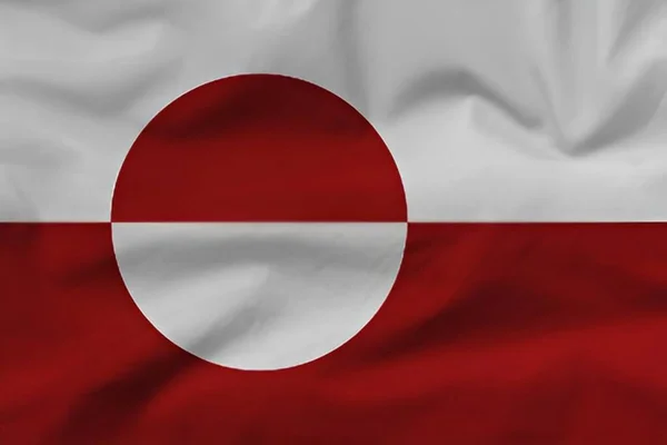 Bandeira Nacional Greenland — Fotografia de Stock